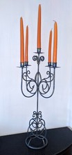 Large 68cm Candelabra Candle Holder 5 Arm Ornate wrought iron