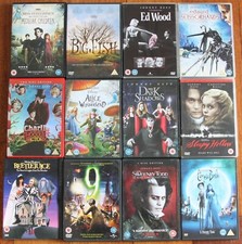 TIM BURTON BEST OF 12 x dvd MEGA complete collection job lot BUNDLE SET