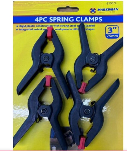 4pc mm spring clamps - 4pc,