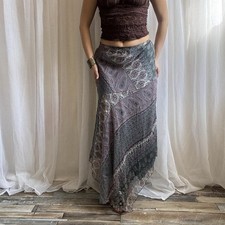 Y2k Derhy Maxi Skirt Blue
