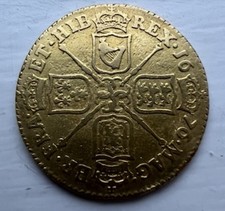 Solid Gold Guinea Coin 1676