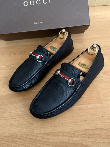 Gucci mens black leather - gucci,