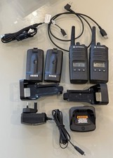 Motorola XT460 8-Channel Two Way Radios + spare batteries, charger, clips, leads