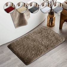 Non-Slip Bath Mat Extra Large Bathroom Rugs Water Absorbent Toilet Pedestal Mats