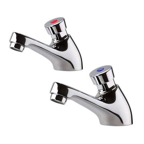 Pillar basin taps hot cold - pillar,