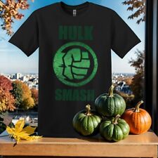 Marvel Hulk Smash Fist Circle T-shirt T shirt Men Women Unisex Tshirt SY506