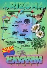 Arizona Map Grand Canyon State