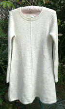 SHRINKING VIOLET ALPACA BLEND JUMPER DRESS CREAM BEIGE SIZE M UNWORN