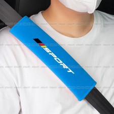 2Pcs Blue Car Seat Belt Cover