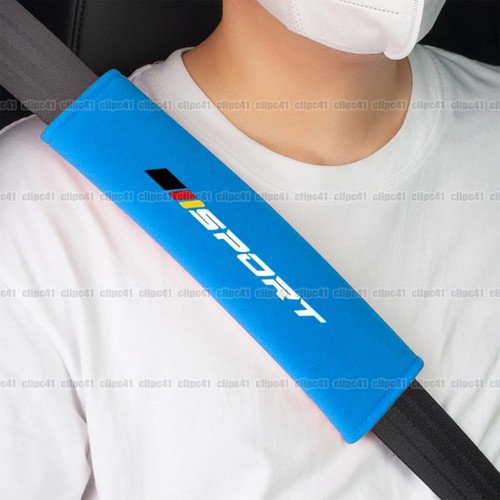 2pcs blue car seat belt - blue,