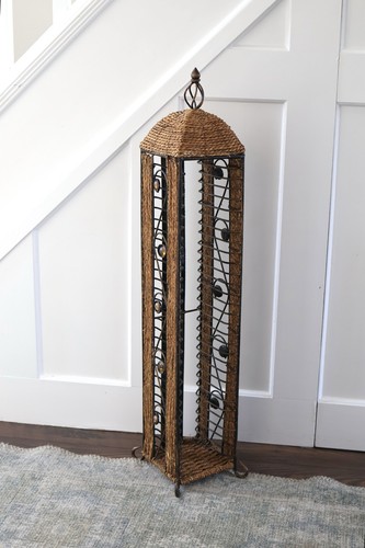 Tall vintage rack wicker - tall,