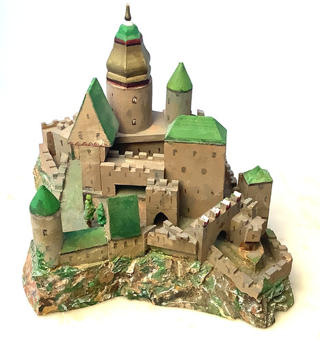 Vintage wooden castle german - vintage,