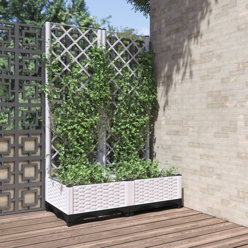 Garden planter with trellis - garden,