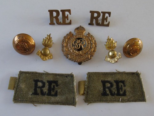 Ww2 royal engineers brass cap - royal,