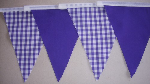 Fabric bunting wedding - fabric,