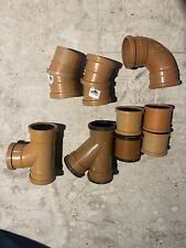 Underground Drainage Pipes & Fittings Couplers Bends Covers Sewer Soil 110mm