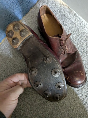 Vintage leather golf shoes - leather,