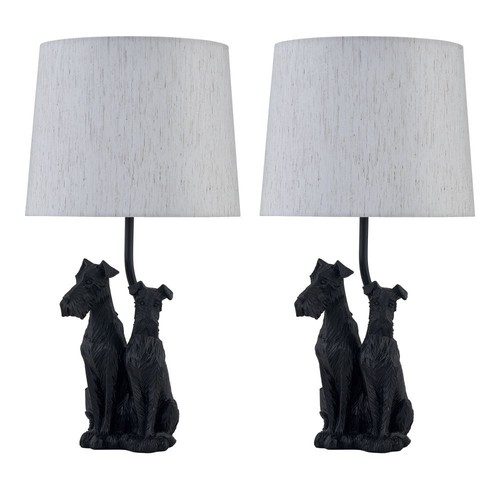 Set dogs table lamp - 2,