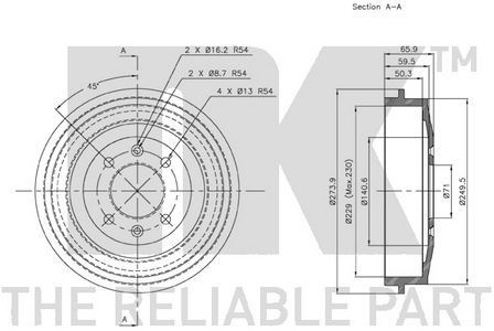 Genuine rear left brake - genuine,