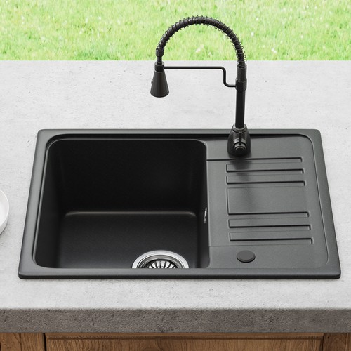 Granite kitchen sink single - granite,