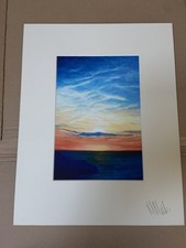 SIGNED Tintagel Barras Nose Cornwall Cornish art print New Polzeath