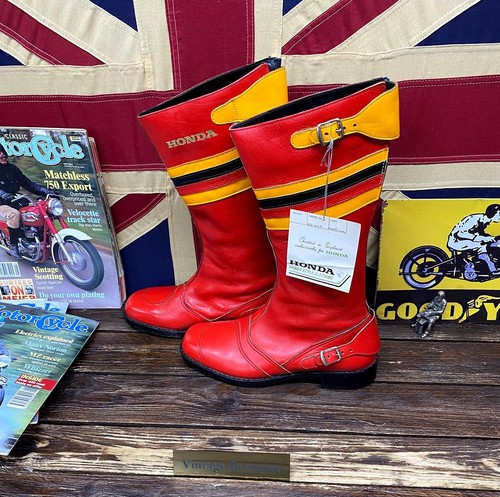 Honda motorcycle boots - honda, 1970s