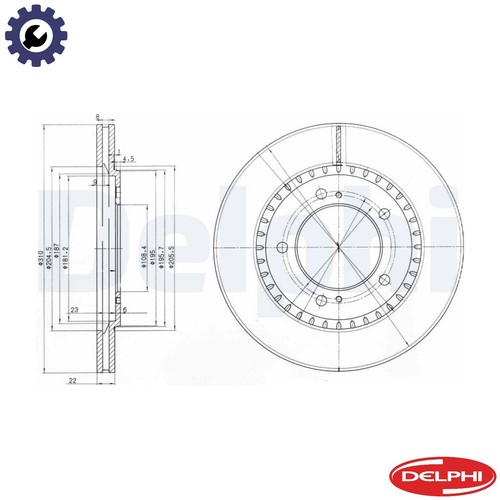 Brake disc bg3821 - bg3821, for
