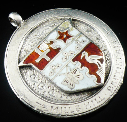 Sterling silver enamel double - sterling,