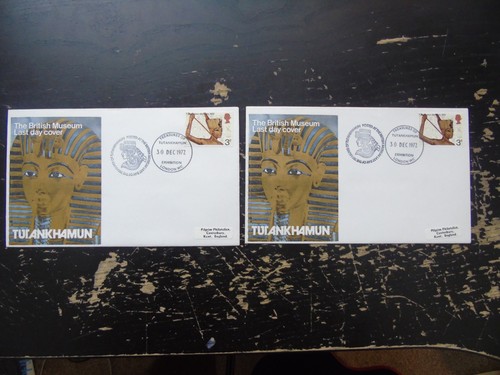 1972 fdc tutankhamun - 2x, -tutankhamun