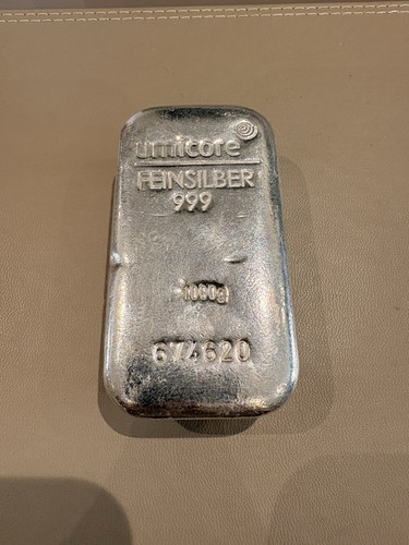 Umicore silver bullion bar - silver,