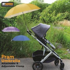 Universal Pram Buggy Pushchair Automatic Parasol Umbrella Baby Large Sun Protect