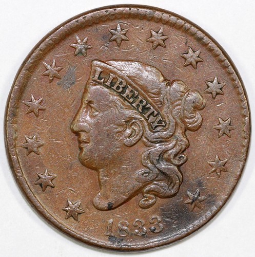 1833 coronet matron head - coronet,