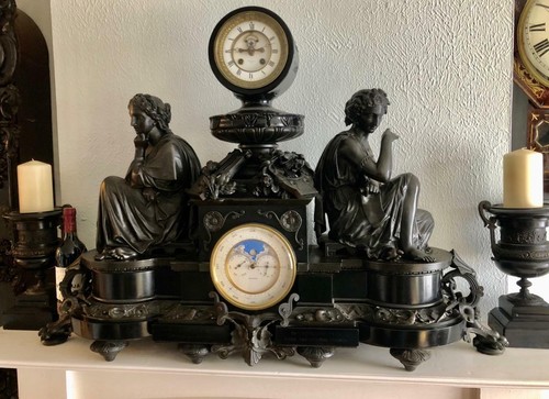 Antique french massive - , marble