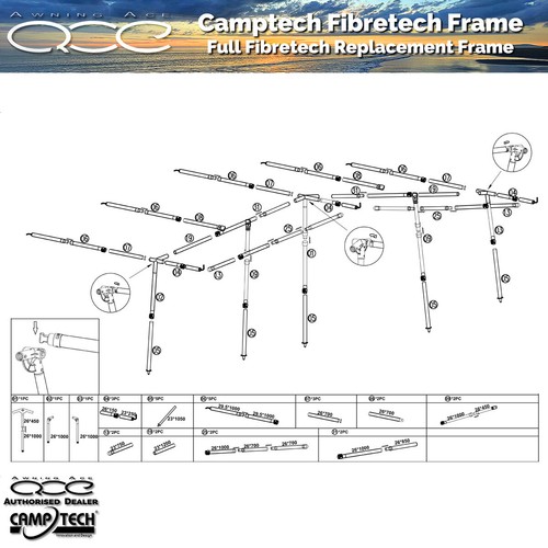 Camptech fibretech awning - fibretech,