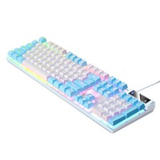RGB Keyboard LED Gaming Keyboard 104 Keys Wired Backlit RGB USB