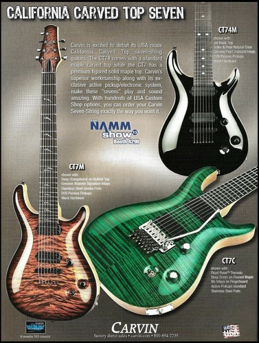 Carvin california carved top - carved,