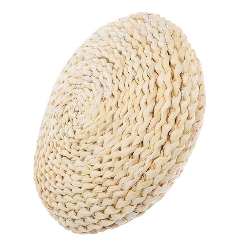 Straw yoga cushion - straw,