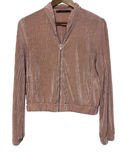 Zara basic satin pleated - basic,