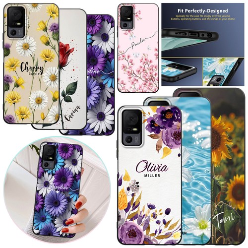 Floral printed phone case - printed, for