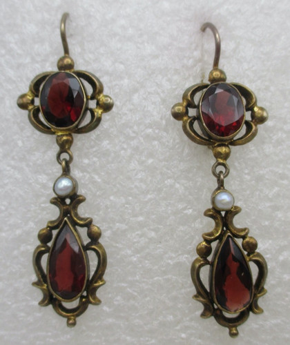 Vtg antique victorian garnet - vtg,