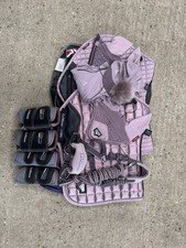 Discontinued Musk LeMieux Loire/Suede Saddle Pads, Ears, Head Collar, Base,Boots