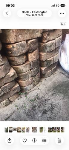 Reclaimed bullnose bricks - reclaimed,