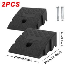 2PCS Portable Kerb Door Ramps Car Wheelchair Mobility Scooter Bike Access Ramp