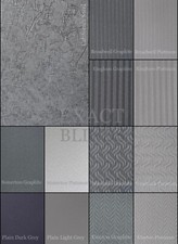 GREY CUSTOM MADE VERTICAL BLIND REPLACEMENT  SLATS  LOUVRES 89mm (3.5 inch) WIDE