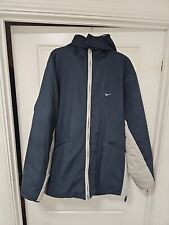 VINTAGE Nike Jacket Mens Adult Medium Blue Parka Hooded Coat