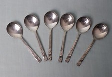 6 X Fruit Soup Spoons by