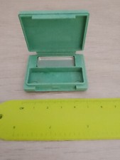 Vintage Clinique 90s mini eyeshadow compact in sage green (empty)