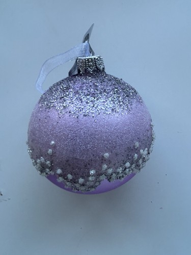 Lilac christmas tree bauble - christmas,