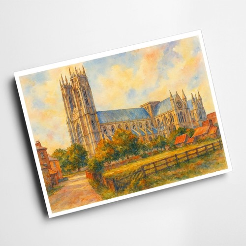 Print beverley minster - a6,