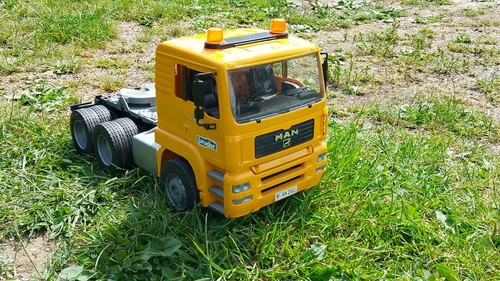 Bruder yellow man truck - bruder,